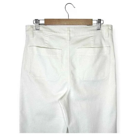 COPY - Quince Womens Organic Stretch Cotton Twill Wide Leg Crop Pant Size 26 Iv… - Picture 5 of 5